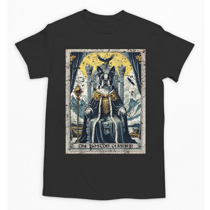 Boston Terrier Tarot Card Dog Unisex T-Shirt
