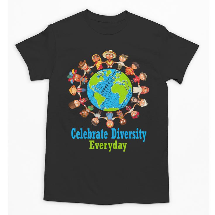 Celebrate Diversity Everyday Teachers & School Student Unisex T-Shirt