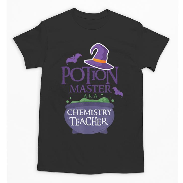 Chemistry Teacher Halloween Shirt School POTION MASTER Unisex T-Shirt