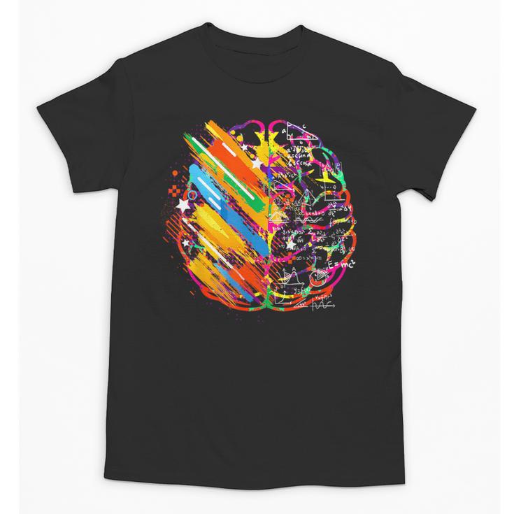 Colorful Brain Art Teacher Artist Painter Student Unisex T-Shirt