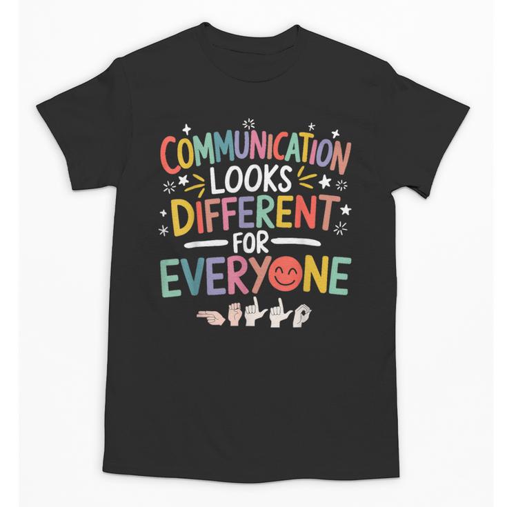 Communication ASL Teacher Deaf People ASL Interpreter Unisex T-Shirt