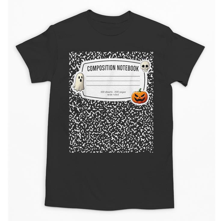 Composition Notebook Costume Adult Halloween For Teachers Unisex T-Shirt