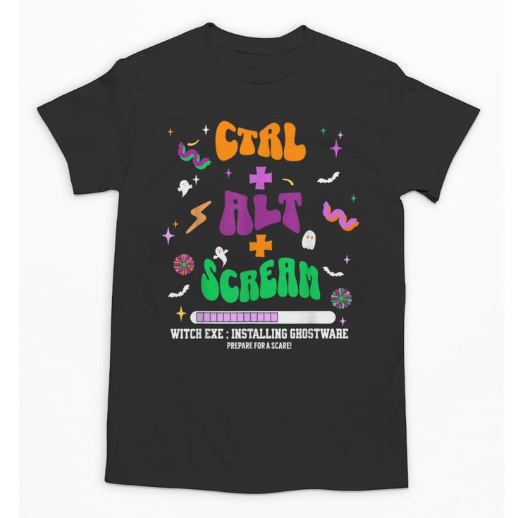 Computer Teacher Spooky Halloween Technology STEM Engineer Unisex T-Shirt