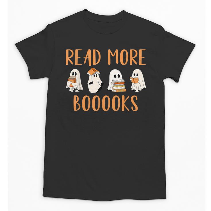 Cute Booooks Ghost Read More Books Teacher Halloween Unisex T-Shirt