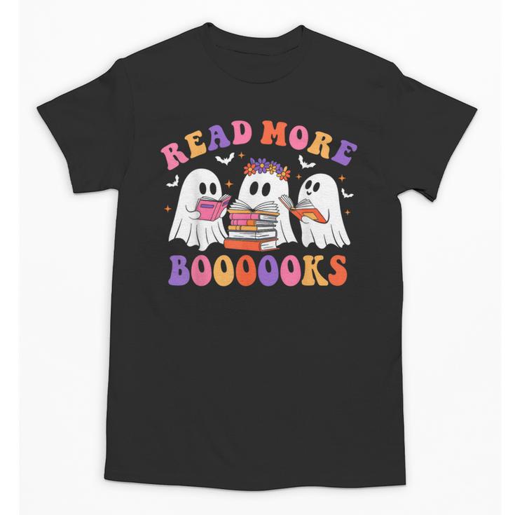 Cute Ghost Read More Books Lover Teacher Halloween Costume Unisex T-Shirt