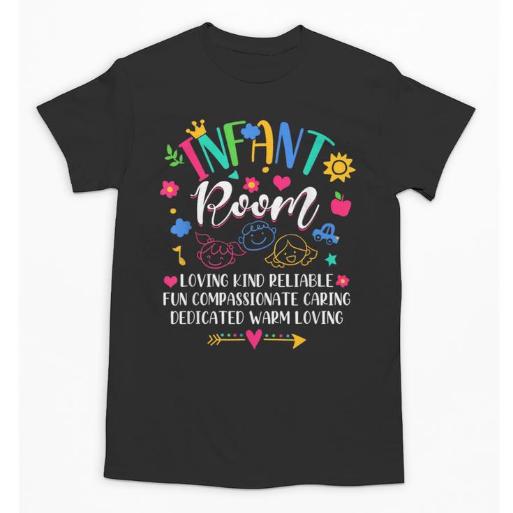 Daycare Provider Loving Kind Reliable Infant Room Teacher Unisex T-Shirt, trending gift Daycare Provider Loving Kind Reliable Infant Room Teacher Unisex T-Shirt, trending gift