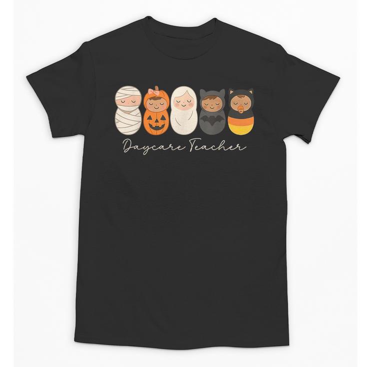 Daycare Teacher Halloween Infant Squad Spooky Childcare Fall Unisex T-Shirt