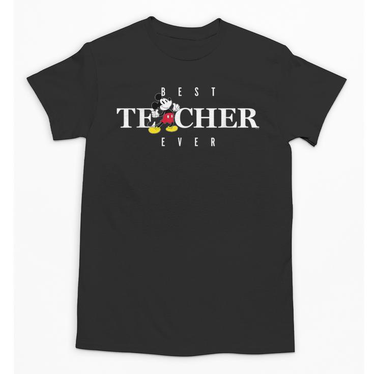 Disney Mickey Mouse Thumbs Up Best Teacher Ever Teacher Unisex T-Shirt