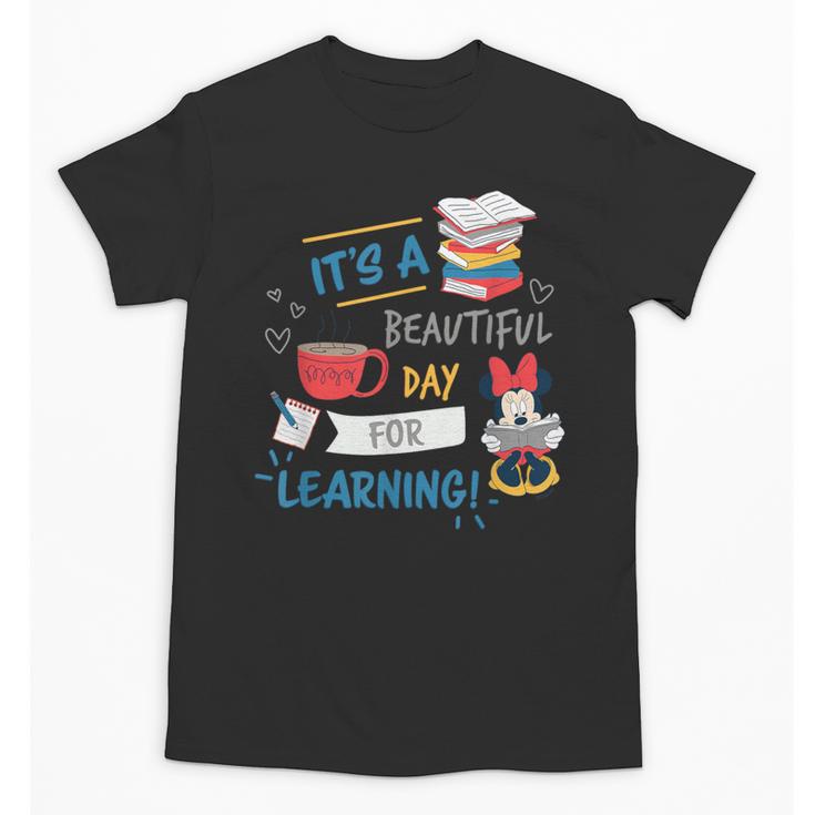 Disney Minnie Mouse Beautiful Day For Learning Teacher's Day Unisex T-Shirt