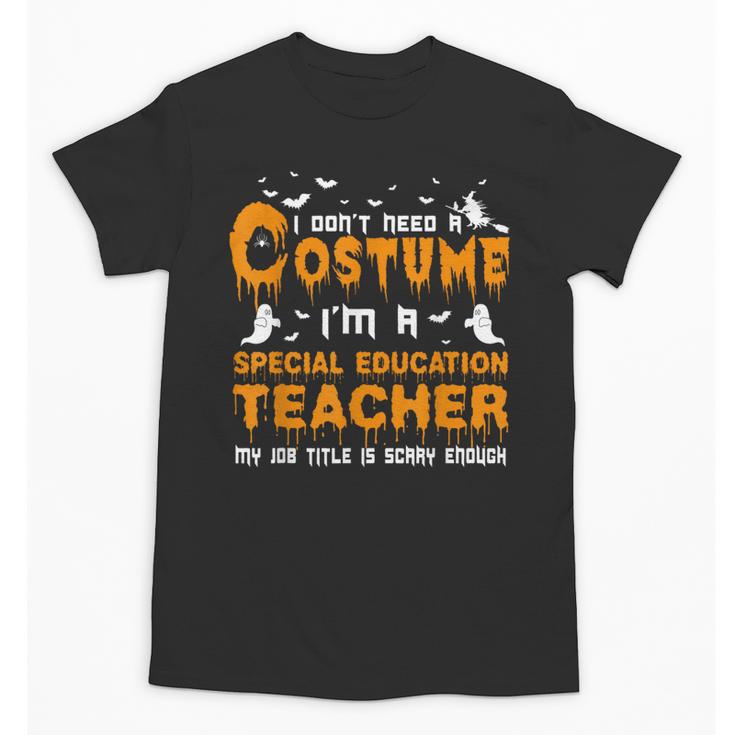 I Don't Need A Costume Special Education Teacher Halloween Unisex T-Shirt