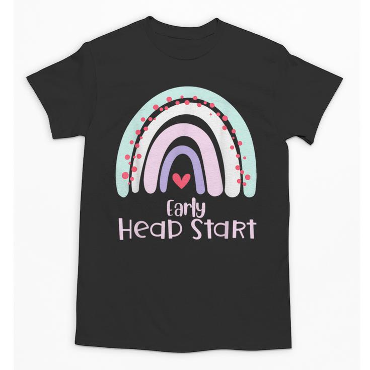 Early Headstart Cute Retro Rainbow Teachers Unisex T-Shirt