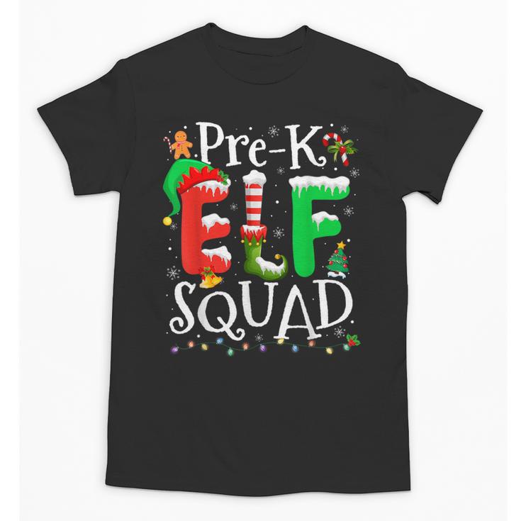 Elf Squad Pre-k Teacher Christmas Child Xmas Unisex T-Shirt