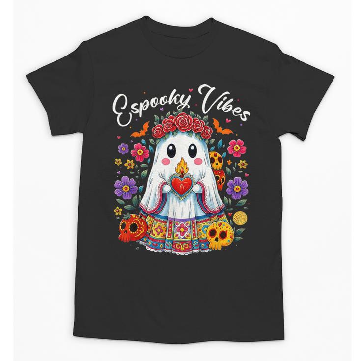 Espooky Vibes Maestra Halloween Spanish Mexican Teacher Unisex T-Shirt
