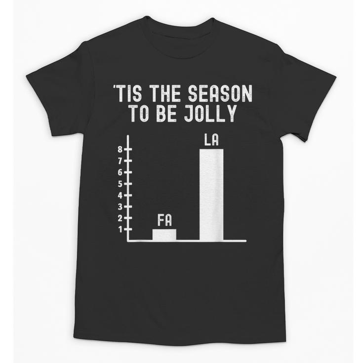 Fa La 8 Math Pun Math Teacher Christmas Unisex T-Shirt