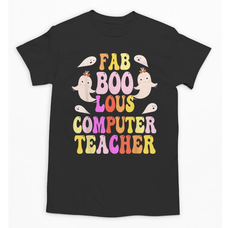Faboolous COMPUTER TEACHER Costume This Is My Spooky Mom Dad Unisex T-Shirt