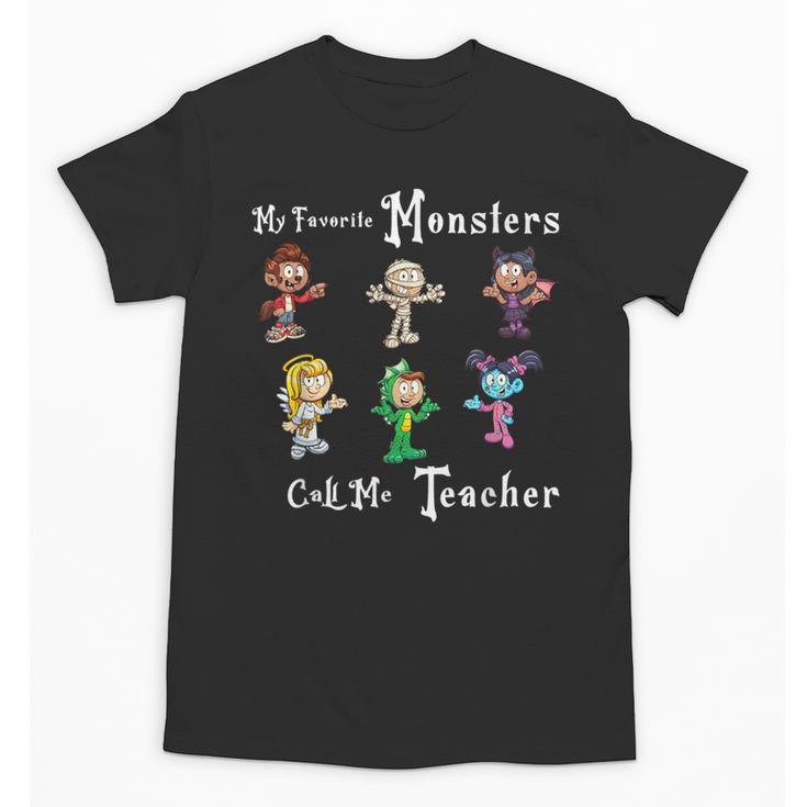My Favorite Monsters Call Me Teacher Thank Mummy Vampire Bat Unisex T-Shirt