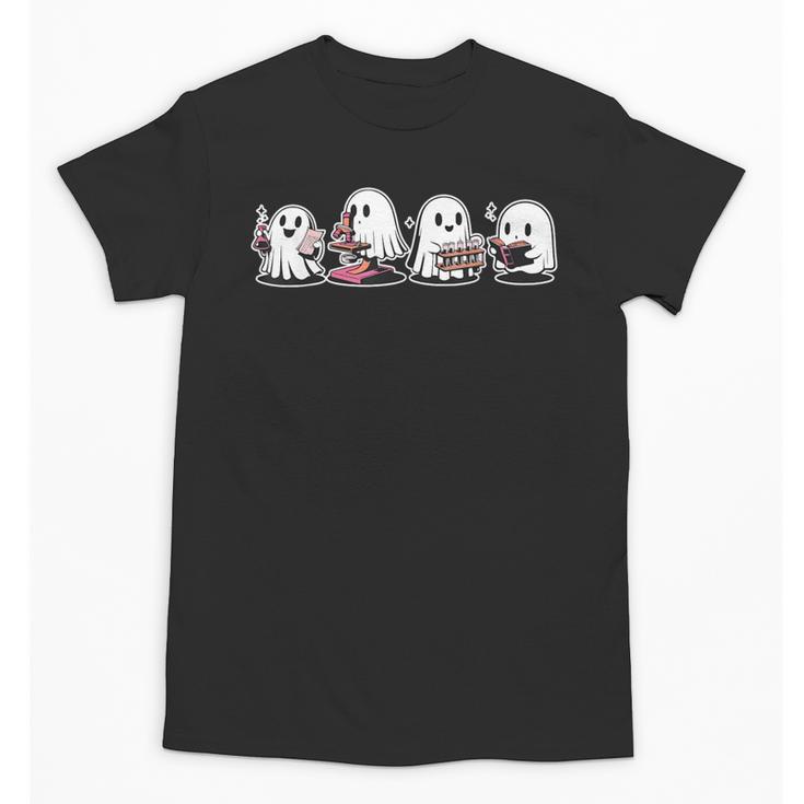 Ghost Science Teacher Chemistry Laboratory Halloween Unisex T-Shirt