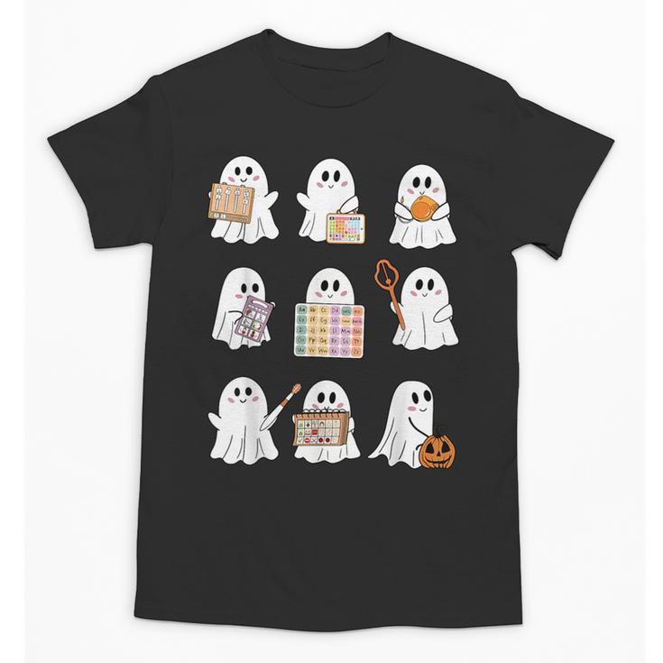 Ghost Speech Therapy Teacher Spooky Season Halloween Unisex T-Shirt