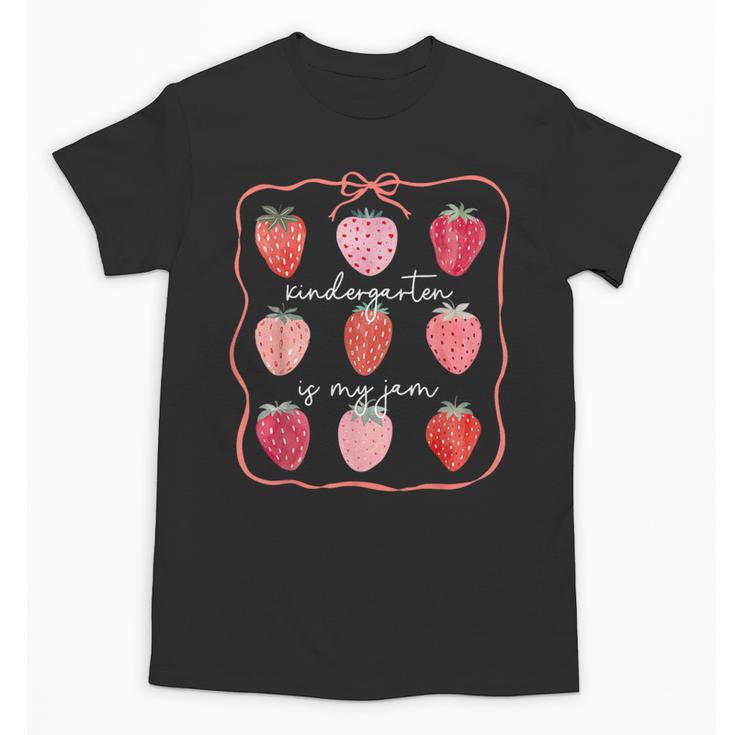 Groovy Kindergarten Is My Jam Strawberry Kinder Team Teacher Unisex T-Shirt