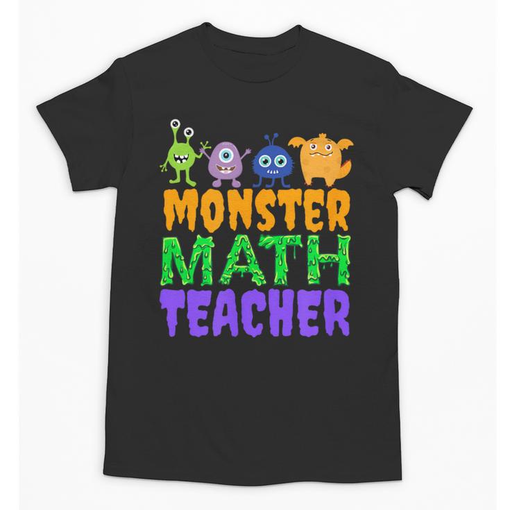 Halloween Monster Math Teacher Men Women Unisex T-Shirt