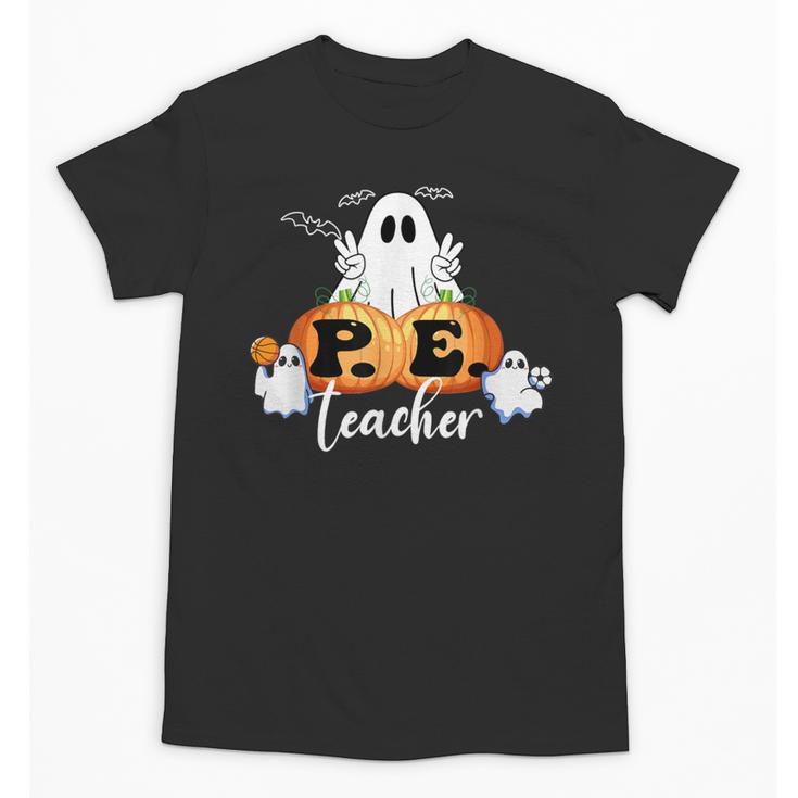 Halloween PE Teacher Ghosts Pumpkins Sports Lover Unisex T-Shirt
