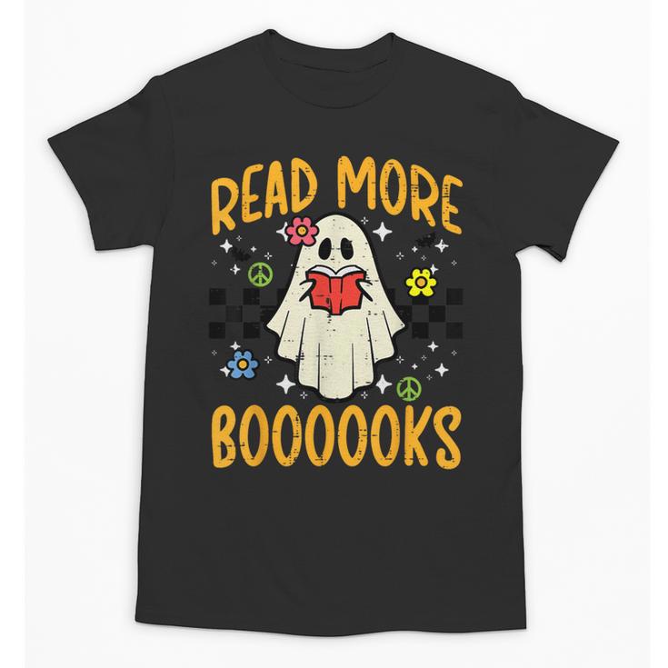 Halloween Read More Books Retro Costume Teacher Women Girls Unisex T-Shirt