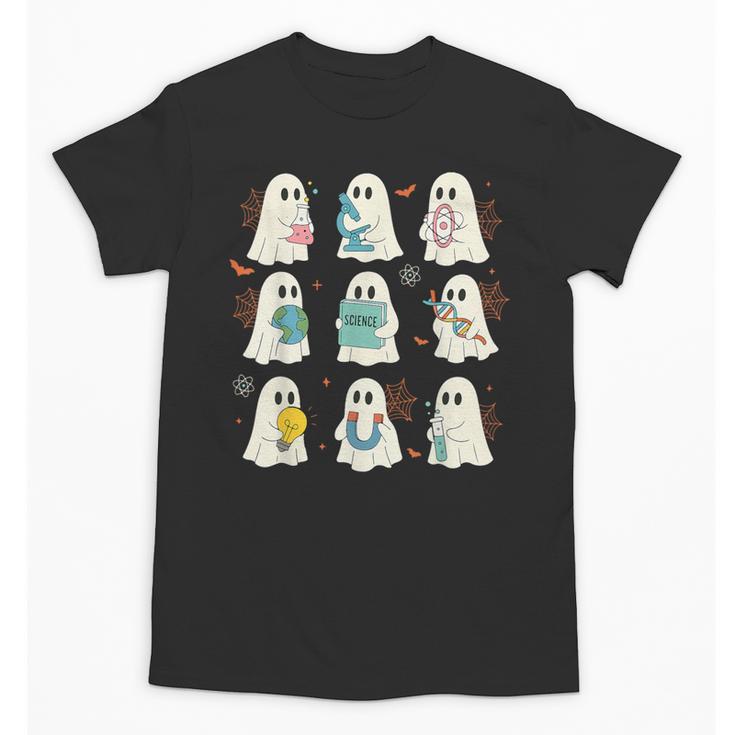 Halloween Science Teacher Student Ghost Laboratory Men Women Unisex T-Shirt