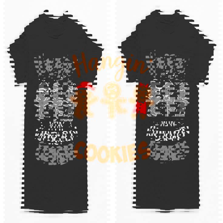 Hangin My Kindergarten Cookie Gingerbread Christmas Teacher For Men Women Kids Unisex T-Shirt