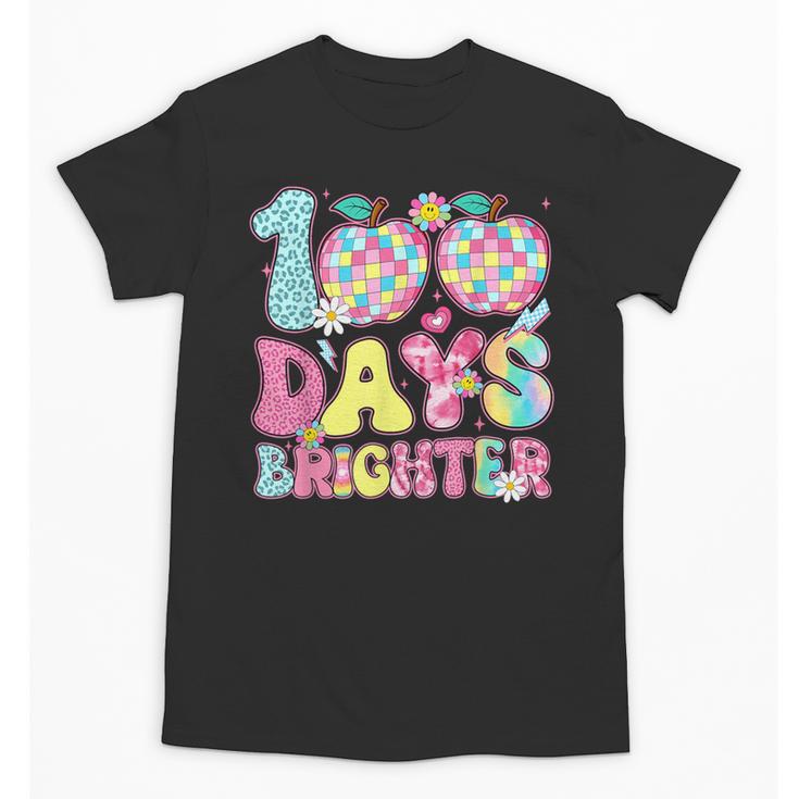 Happy 100th Day Of School 100 Days Brighter Teachers Kids Unisex T-Shirt