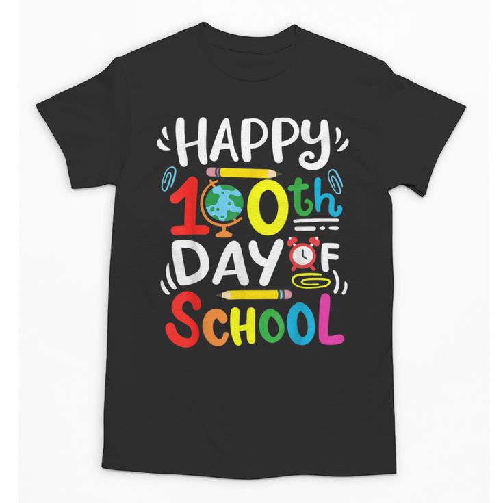 Happy 100th Day Of School 100 Days Of School Teacher Student Unisex T-Shirt
