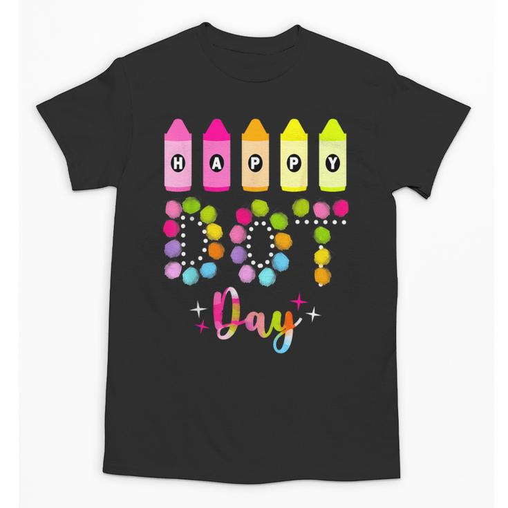 Happy Dot Day 2025 Teacher Kids Girls Colorful Polka Dot Day Unisex T-Shirt