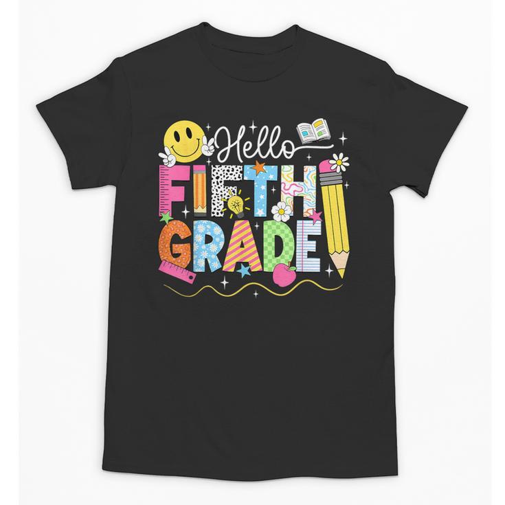 Hello Fifth Grade Team 5th Grade Back To School Teacher Kids Unisex T-Shirt