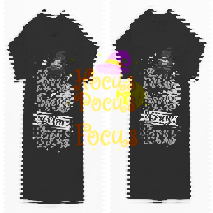Hocus Pocus Everybody Focus Halloween Teacher Men Women Kids Unisex T-Shirt