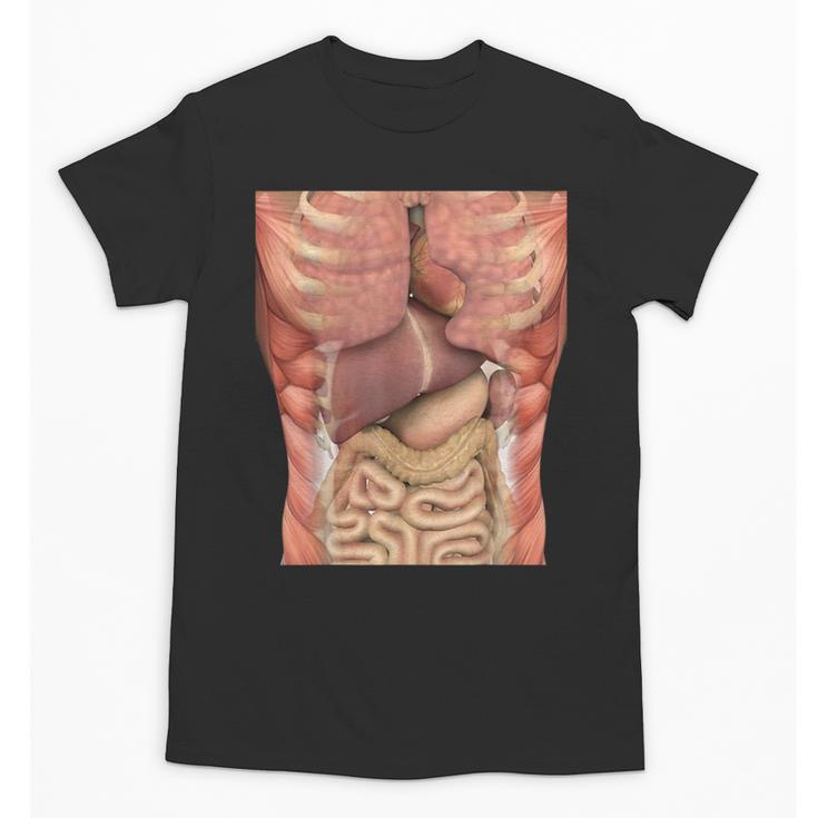 Human Muscles Organs Scary Anatomy Teacher Halloween Costume Unisex T-Shirt