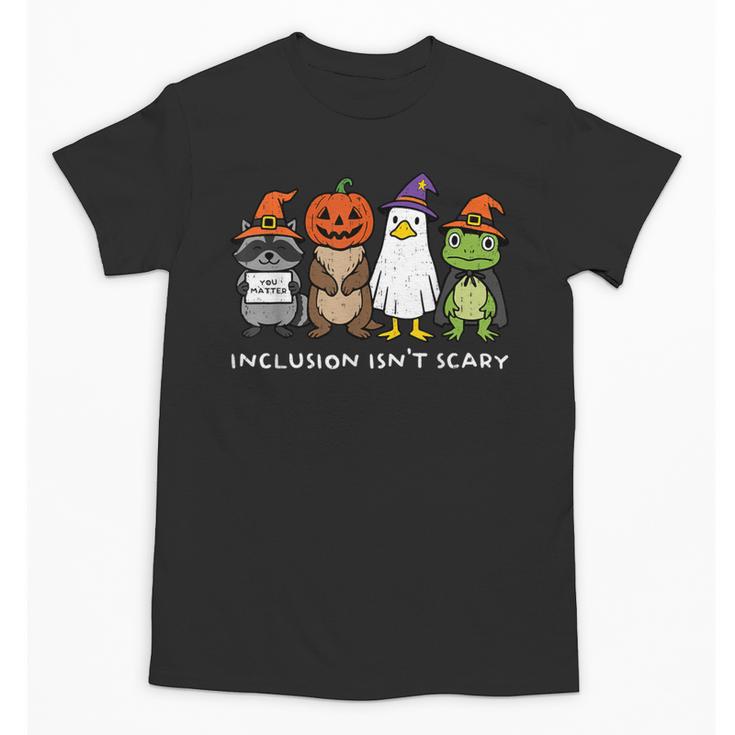 Inclusion Isn't Scary SLP Halloween Sped Teacher Animal Unisex T-Shirt