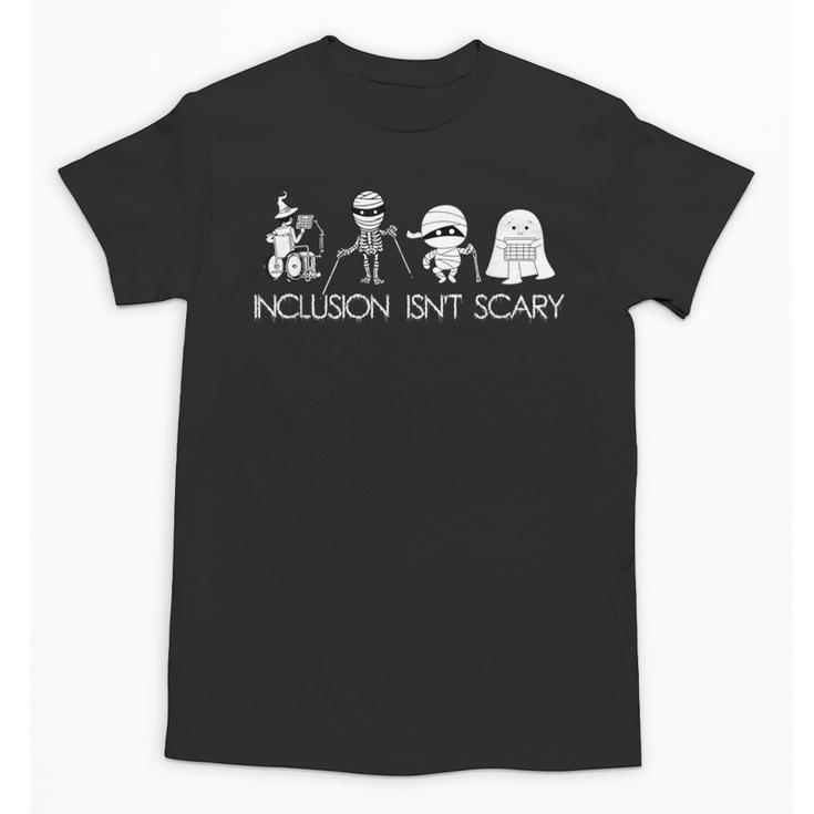 Inclusion Isn't Scary Slp Halloween Sped Teacher Ghost Mummy Unisex T-Shirt