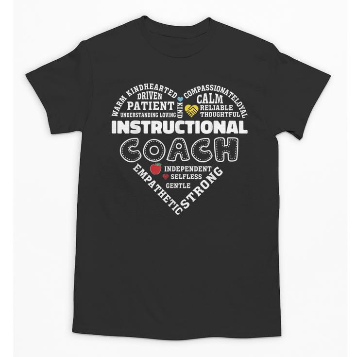 Instructional Coach Heart Teachers Appreciation Unisex T-Shirt