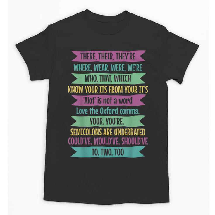 Their There And They'Re English Teacher Men Women Unisex T-Shirt