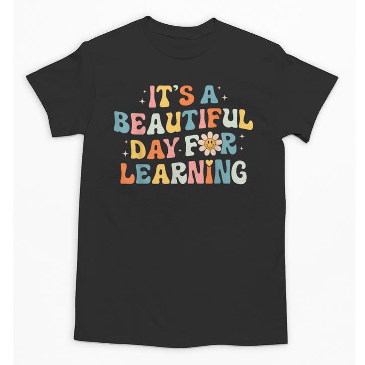 It's Beautiful Day For Learning Retro Teacher Women Men Unisex T-Shirt