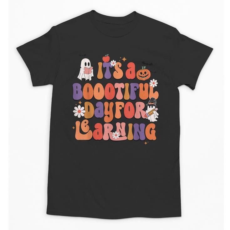 It's A Bootiful Day For Learning Cute Teacher Halloween Unisex T-Shirt