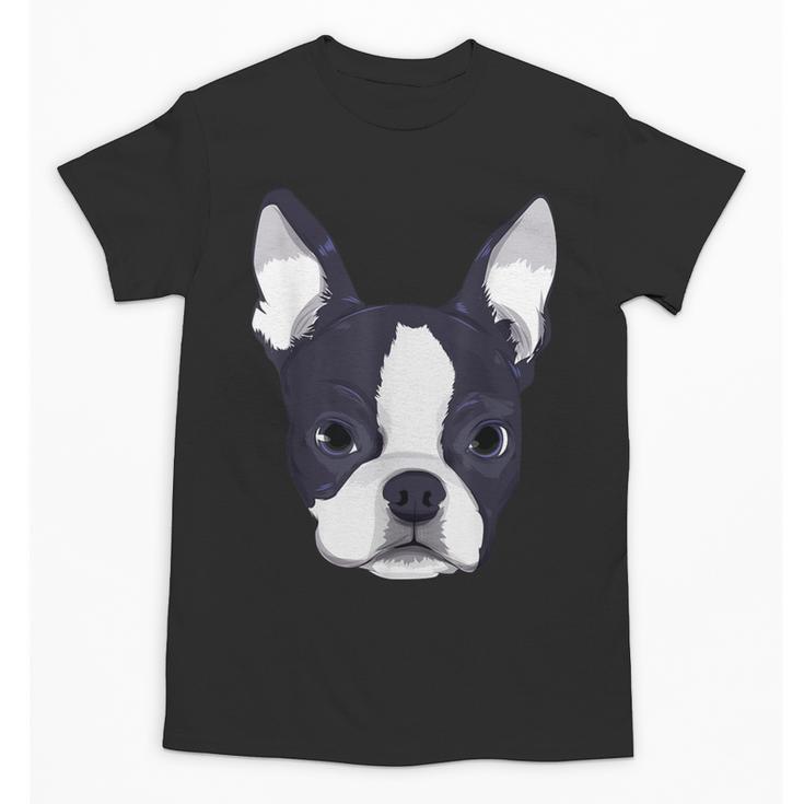 Kids Boston Terrier Dog For Women And Girls Unisex T-Shirt