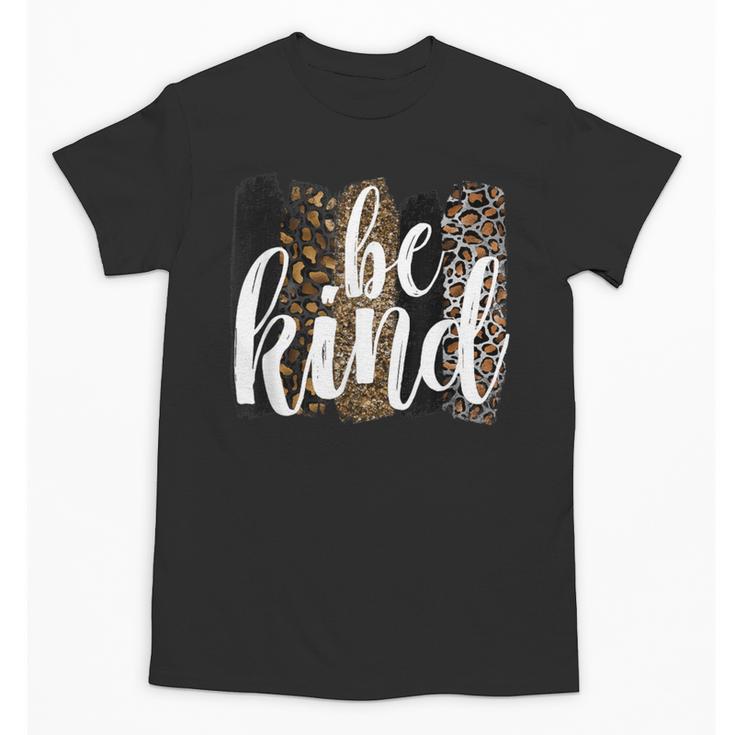 Be Kind Women Inspirational Teacher Animal Print Unisex T-Shirt