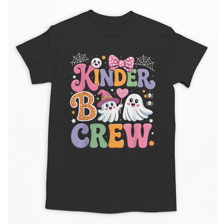 Kinder Boo Crew Kindergarten Teacher Student Halloween Unisex T-Shirt