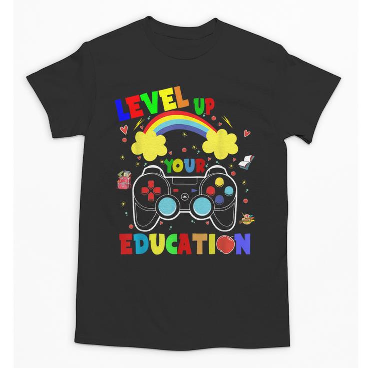 Level Up Your Education Gaming Inspired Teacher Gamers For Men Women Kids Unisex T-Shirt, trending gift