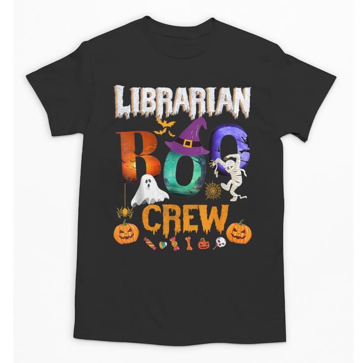 Librarian Boo Crew Teacher Student Halloween Costume Unisex T-Shirt