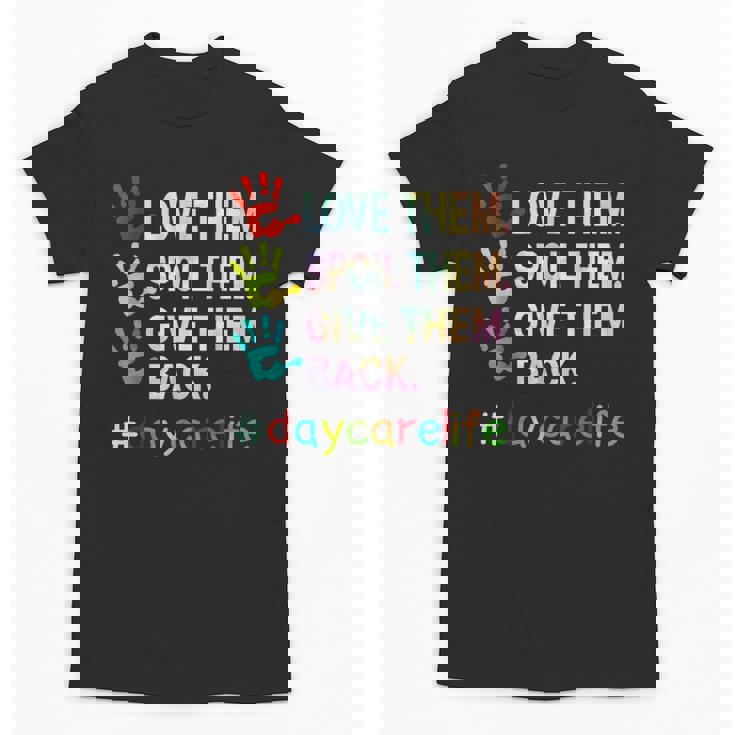 Love Daycare Provider Childcare Teacher Tie Dye Unisex T-Shirt