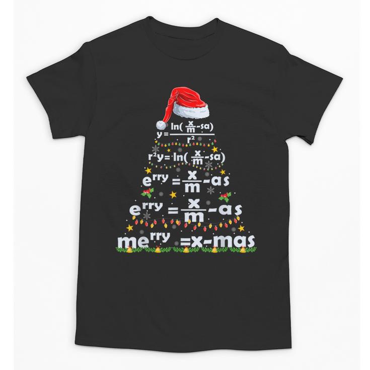 Math Equation Merry X-Mas Math Teacher Christmas Humor Men Women Kids Unisex T-Shirt, trending gift