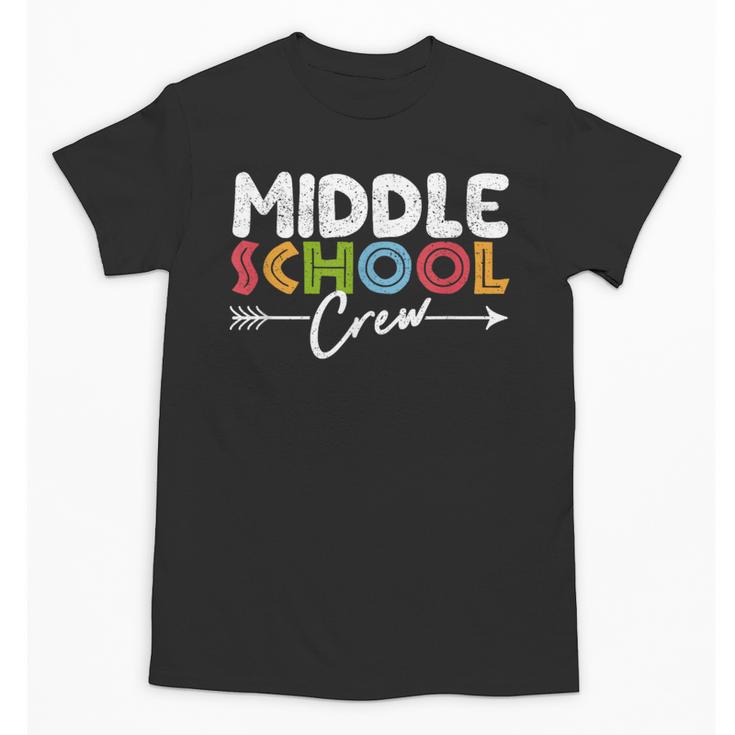 Middle School Crew Retro Teacher Student Vintage Unisex T-Shirt