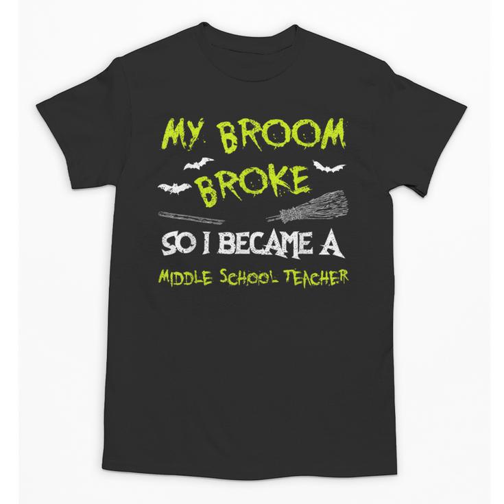 Middle School Teacher Halloween Costume Shirt Lazy Unisex T-Shirt