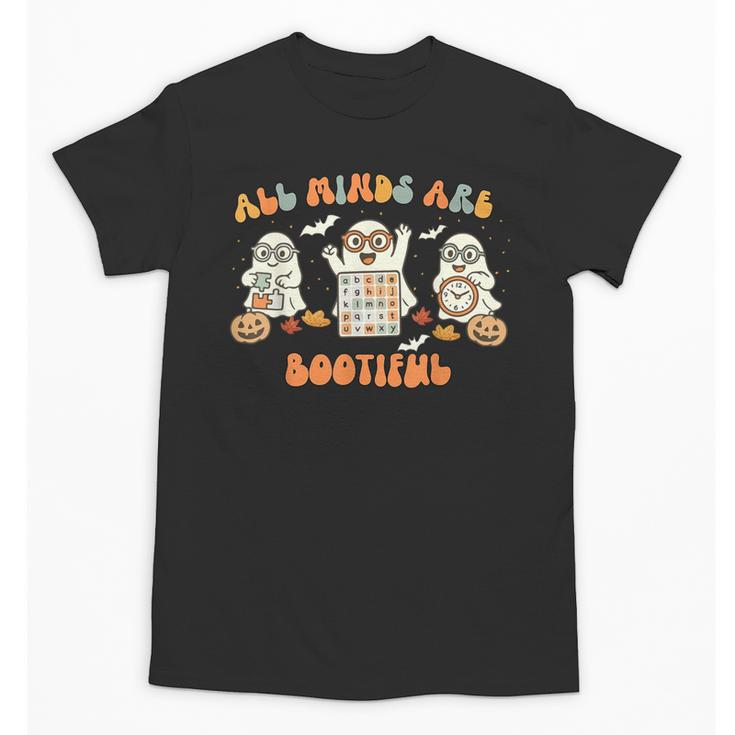 All Minds Are Bootiful Special Education Teacher Halloween Unisex T-Shirt